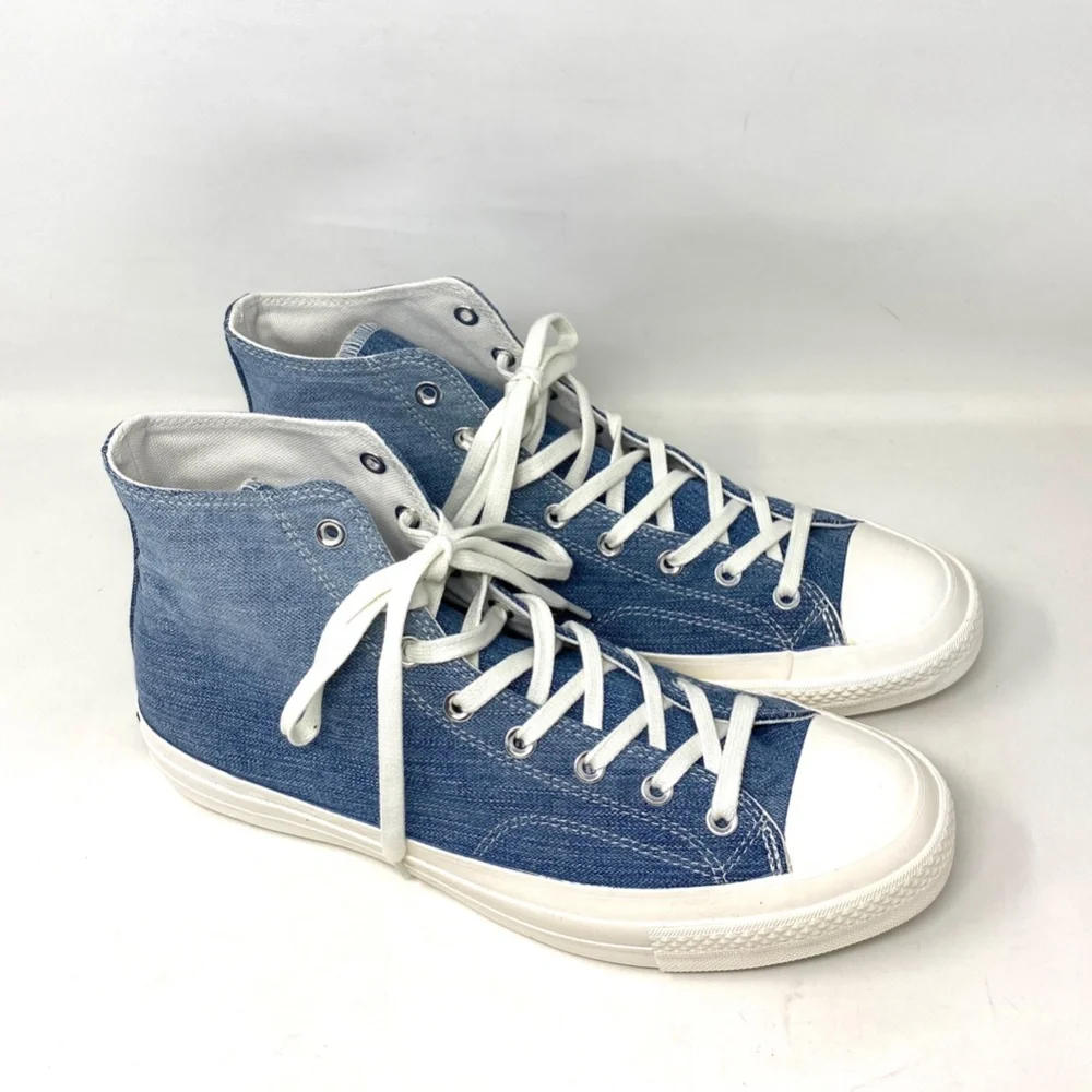 Converse All Star Chuck 70 High Top Light Denim Canvas Men’s Sneakers 165648C - Picture 4 of 9